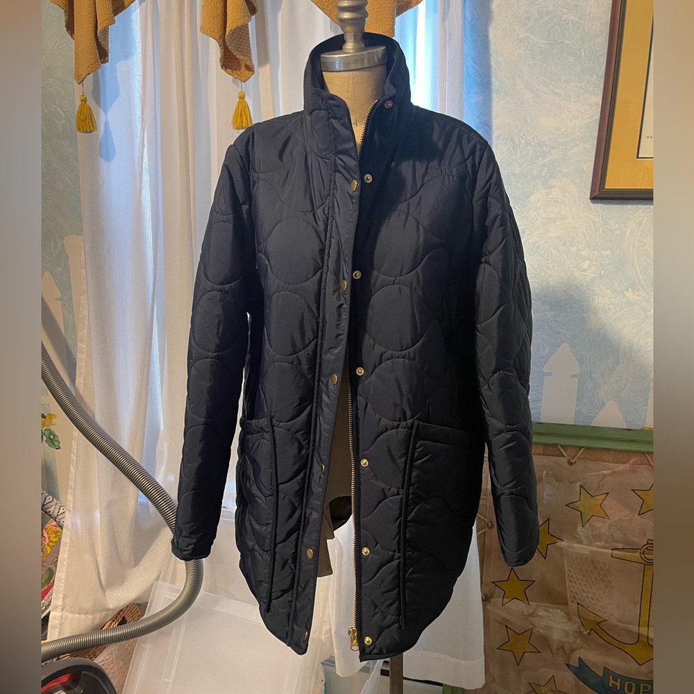 Women’s JCREW Signature Puffer Coat Size Large NWT